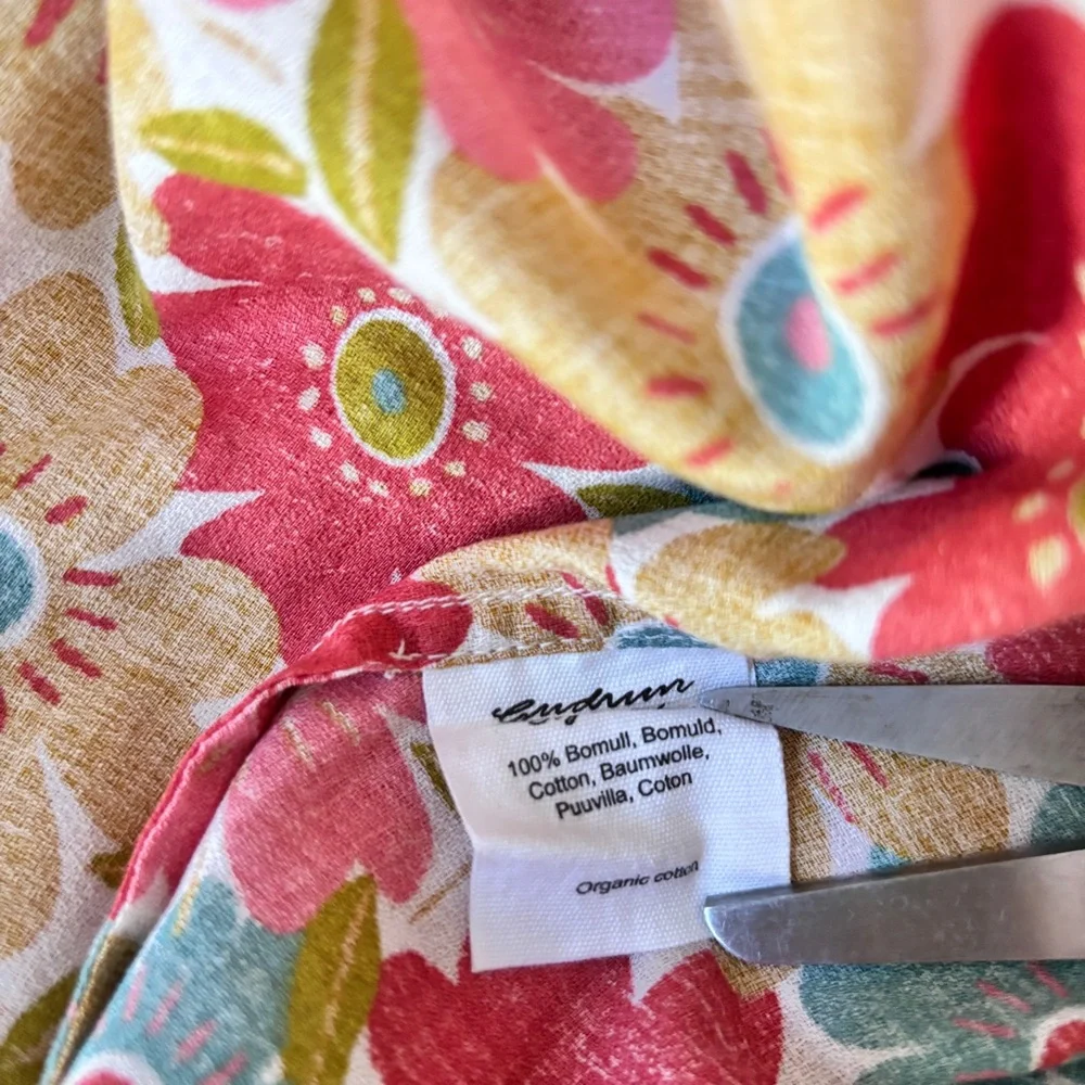 Gudrun Sjoden Floral Dress women’s boho peasant lagenlook Sz S